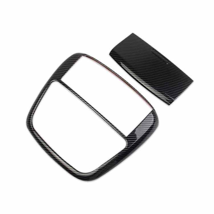 Crosselec Carbon Fiber Roof Reading Light Lamp Cover Trim Kit For Dodge Charger 2011+/Chrysler 300 2015-2021
