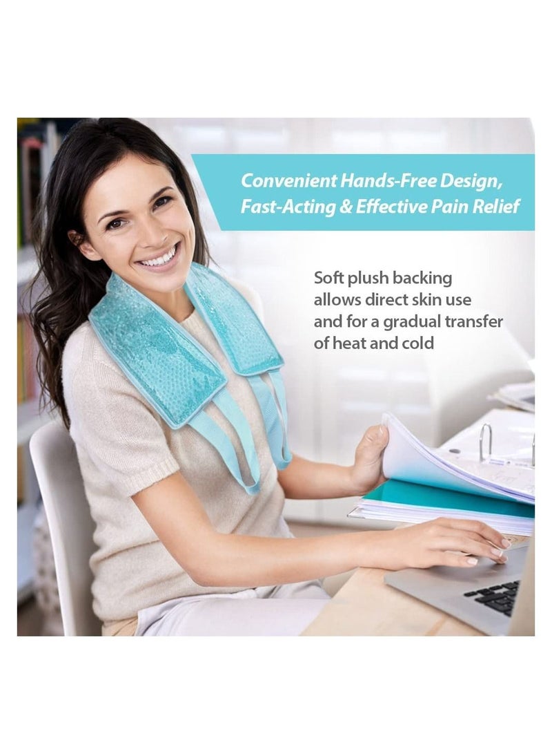 Hot Cold Ice Gel Pack for Neck Shoulder Back Knee,for Injuries,Swelling, Aches, Bruises & Sprains - Image 3