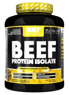 NXT Nutrition Beef Protein Isolate Zero Dairy  Pineapple Cooler Flavour 60 Servings 1.8 kg 
