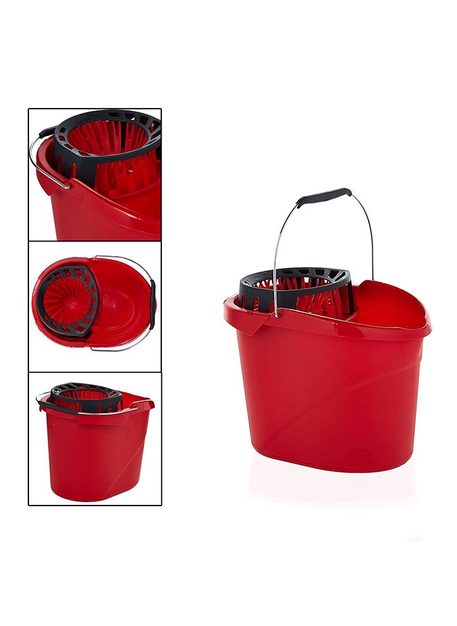 Vileda - Vileda Bucket And Wringer 26 x 37.5 x 26.5 Cm + 3action Supermocio Floor Mop 14 X 7 X 157 Cm - Image 1
