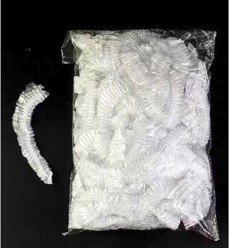 الكيان 100 قطعة من اغطية علب الطعام للاستعمال مرة واحدة، اغطية طعام بلاستيكية مرنة للفواكه اغطية لبولات الطعام، اغطية للاكواب، اغطية.، شفاف - Image 2