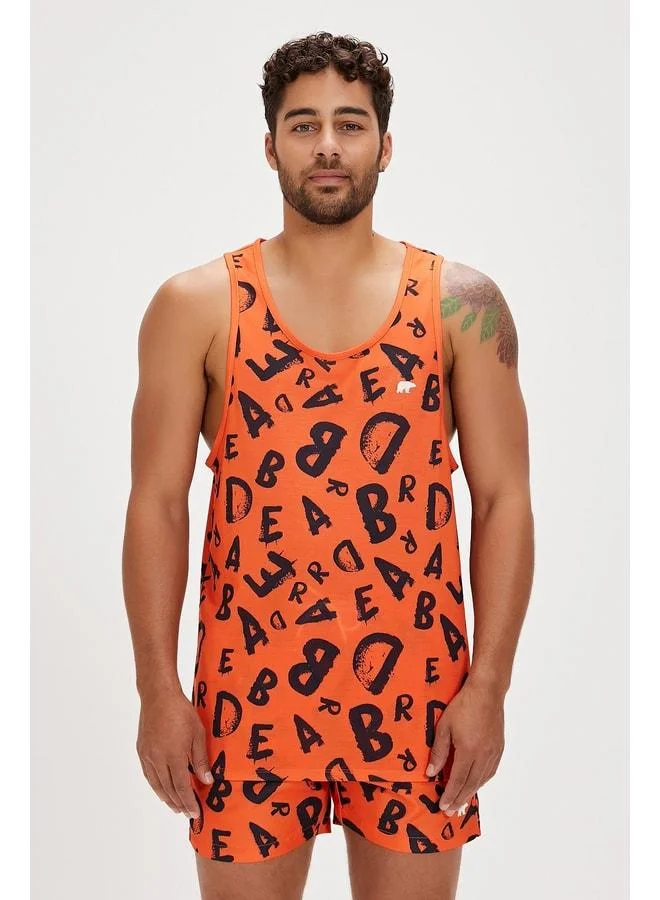 Bling Orange Men's Tank Top.