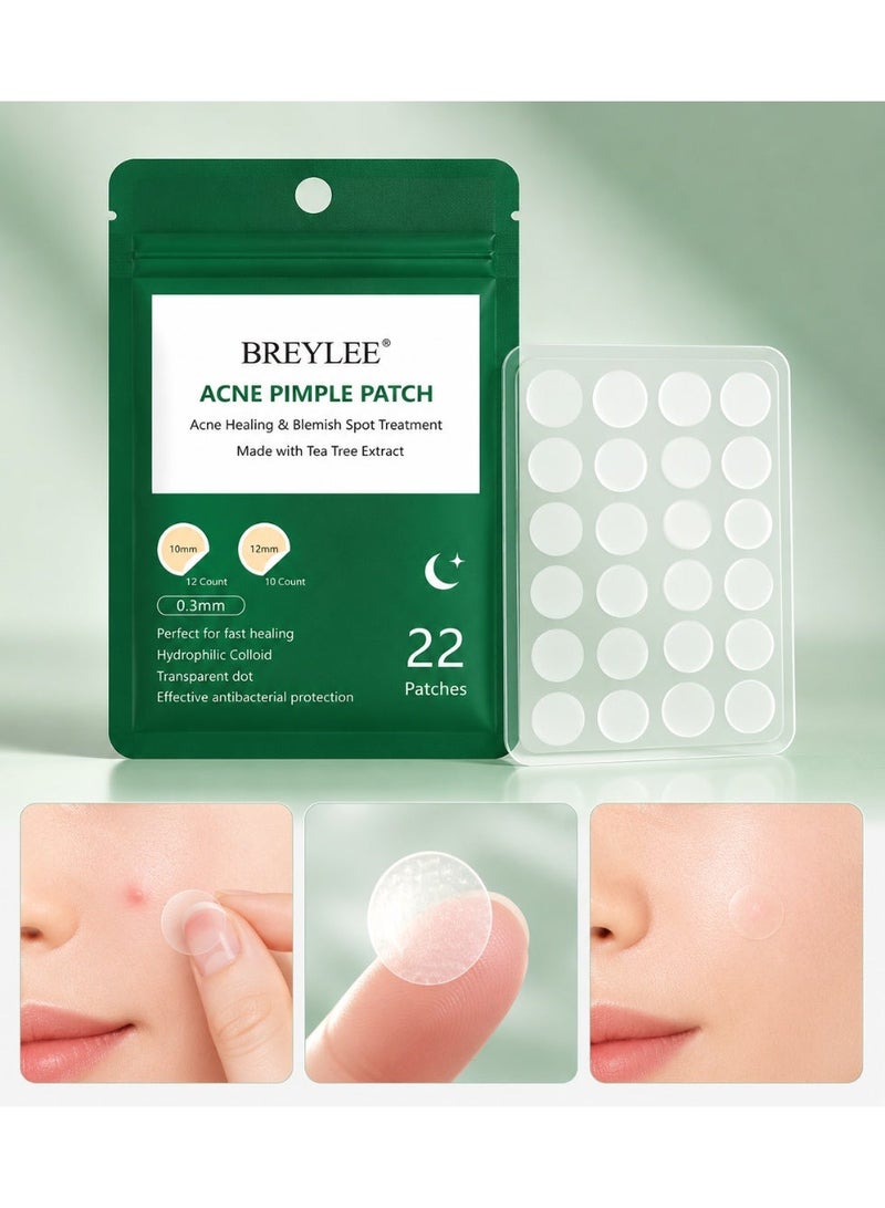 Breylee 22-Piece Invisible Acne Pimple Patch Set Clear - Image 1