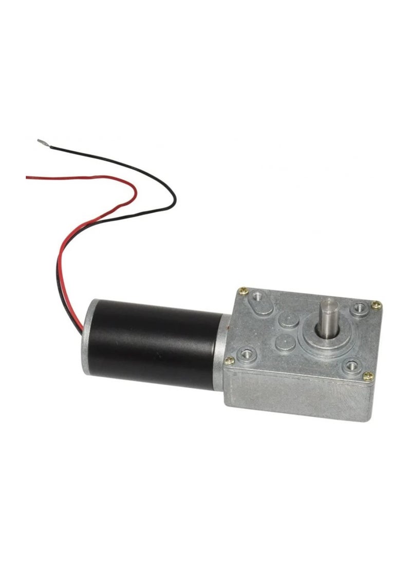 High Torsion Speed Reduce Electric Gearbox Motor,Reversible Worm Gear Motor 8mm Shaft 12V(12V,80RPM)