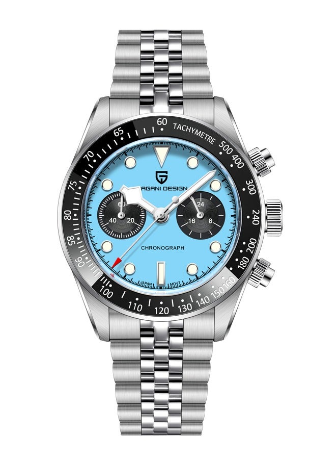 PAGANI DESIGN Panda Dial Men's Chronograph Watches Japan VK64 Movement Stainless Steel 100M Waterproof Men Fashion Casual Watch - Image 1