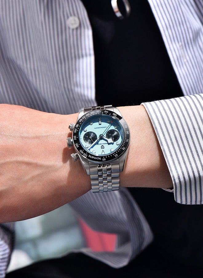 PAGANI DESIGN Panda Dial Men's Chronograph Watches Japan VK64 Movement Stainless Steel 100M Waterproof Men Fashion Casual Watch - Image 2