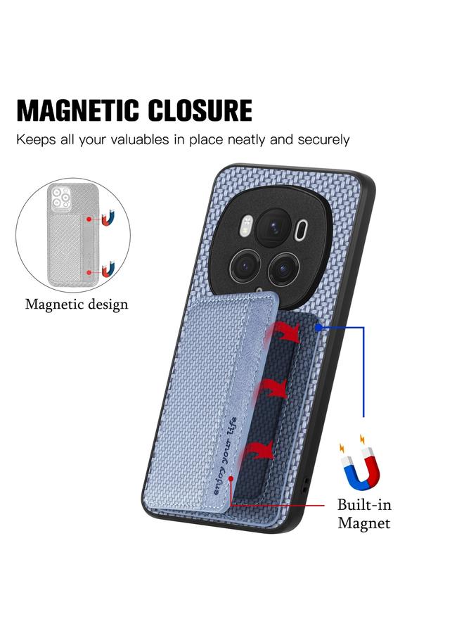 اس-توب جراب هاتف Honor Magic6 Pro من ألياف الكربون مع حقيبة بطاقات مغناطيسية - Image 3