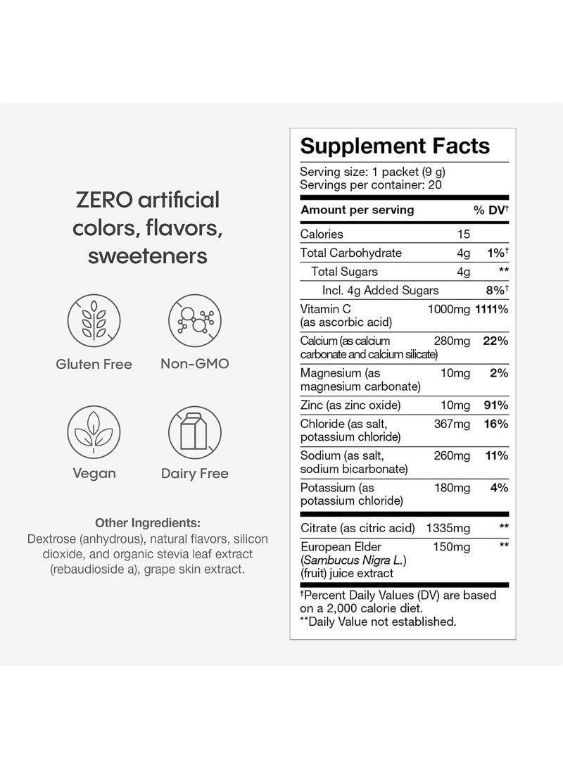 Hydralyte, Hydralyte Plus+, Fizzy Electrolyte Powder, Berry Blast, 20 Packets, (9 g) Each - Image 4