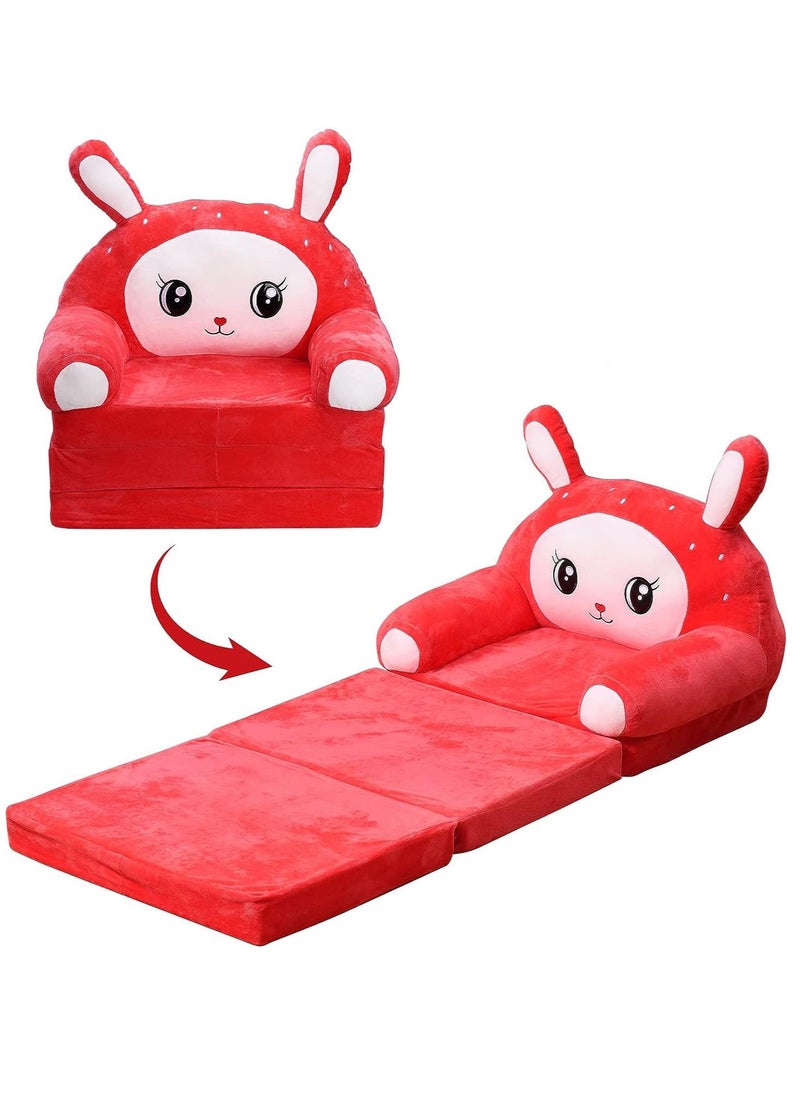 Arabest Foldable Kids Sofa, Foldable Princess Chair for Toddlers 1-3, Sofa Bed for Kids Folding Toddler Bed Lounger Chair for Bedroom, Toddler Couch Bed for Boys Girls  - Image 4