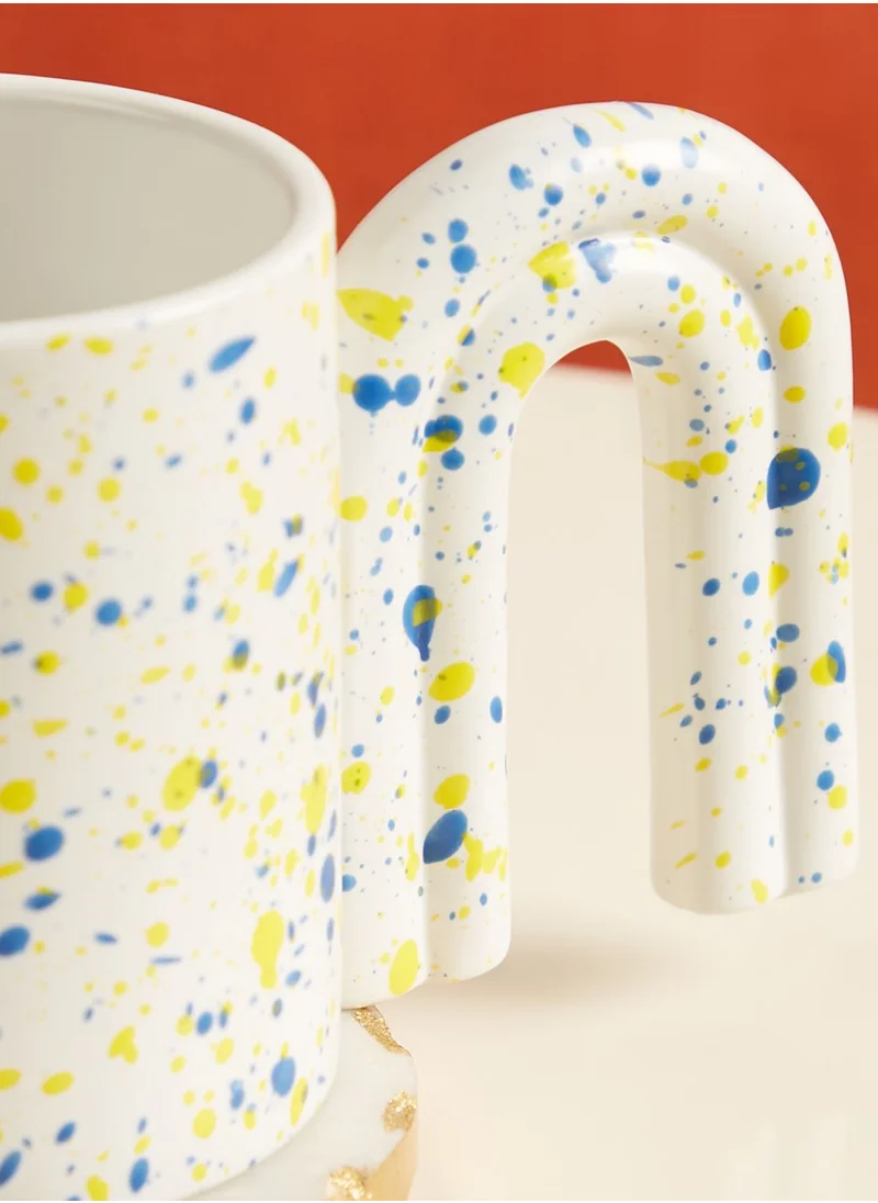 AURORA Speckle Abstract Handle Mug