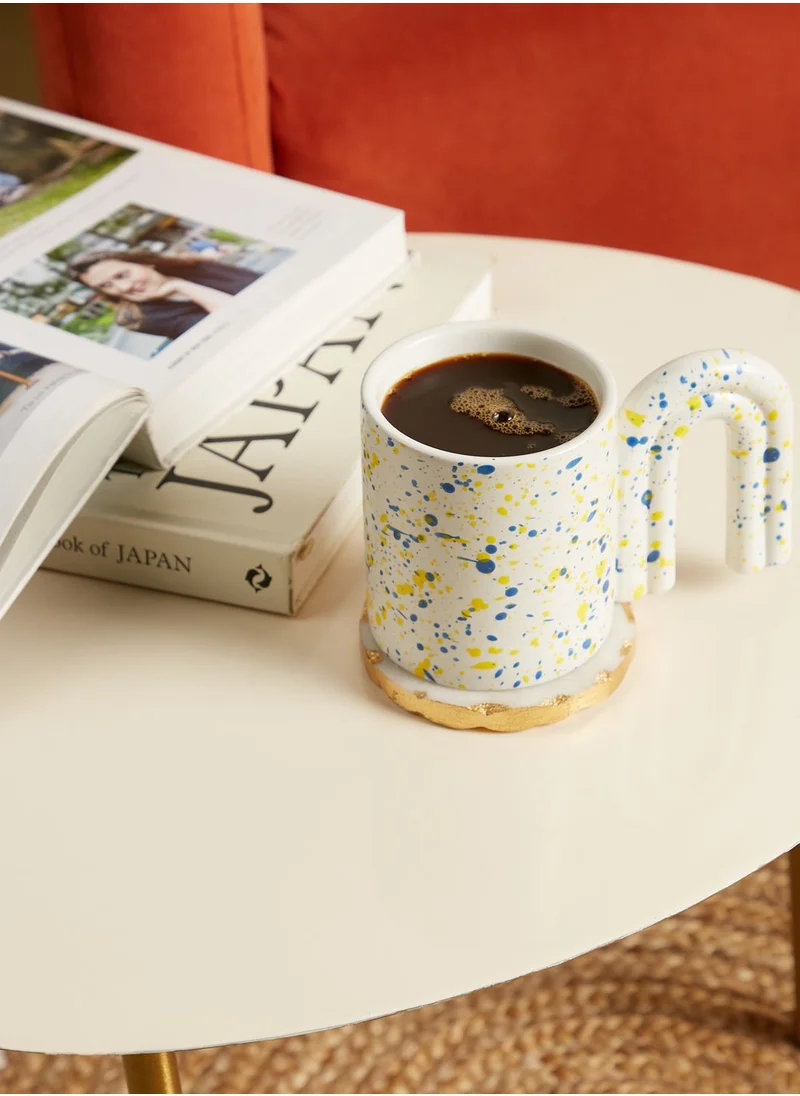 AURORA Speckle Abstract Handle Mug