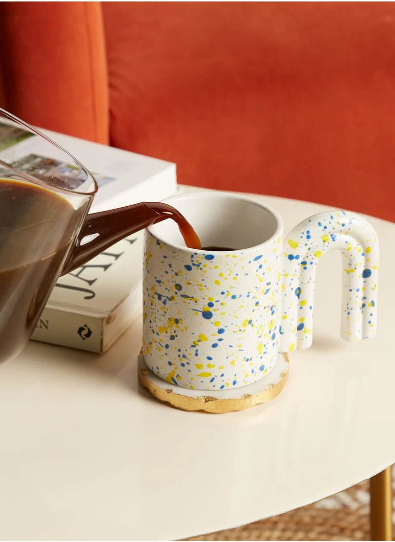 AURORA Speckle Abstract Handle Mug