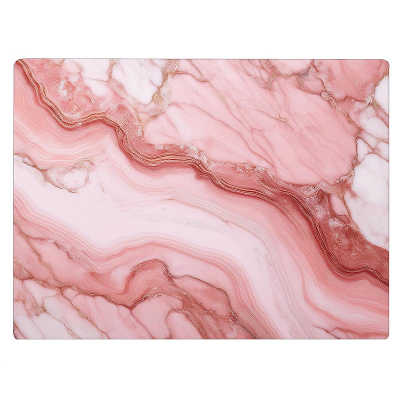 Pink White Marble Kitchen Glass Cutting Board Ocean Decorative Gift Marbled Granite Stone Rock Gift For Her Mom Wife Pink 4