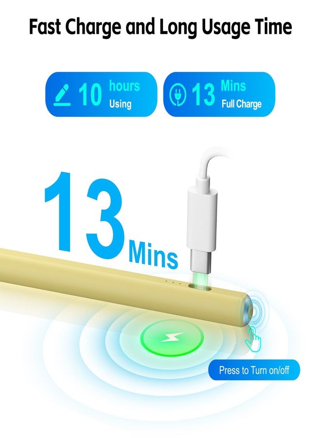 Aspaper Stylus Pen for iPad with 13mins Fast Charge,Tilt Sensitive Palm Rejection Pencil for 2018-2024 iPad Pro 11/13 M4, iPad Air 11/13 M2, iPad Pro 11/12.9, iPad 10/9/8/7/6,iPad Air 5/4/3,iPad Mini 7/6/5 - Image 4