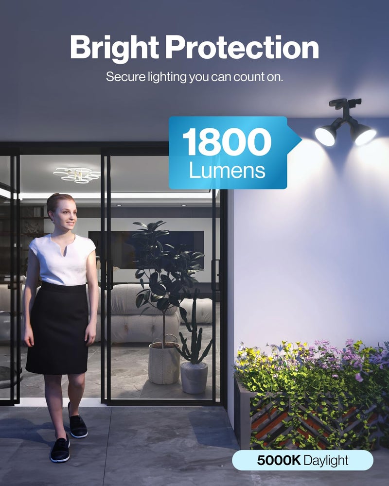 Sunco Lighting Sunco 6 Pack Outdoor Flood Light Bulbs, PAR38 LED Flood Lights Waterproof, 1800 LM, 15W (150W Equivalent), 5000K Daylight, Dimmable, E26 Base, Wet Rated UL. - Image 2