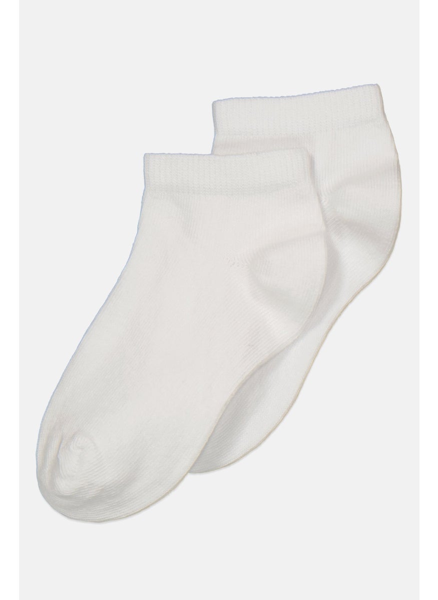RBX - Toddlers Girl 5 Pair Solid Socks, White - Image 1