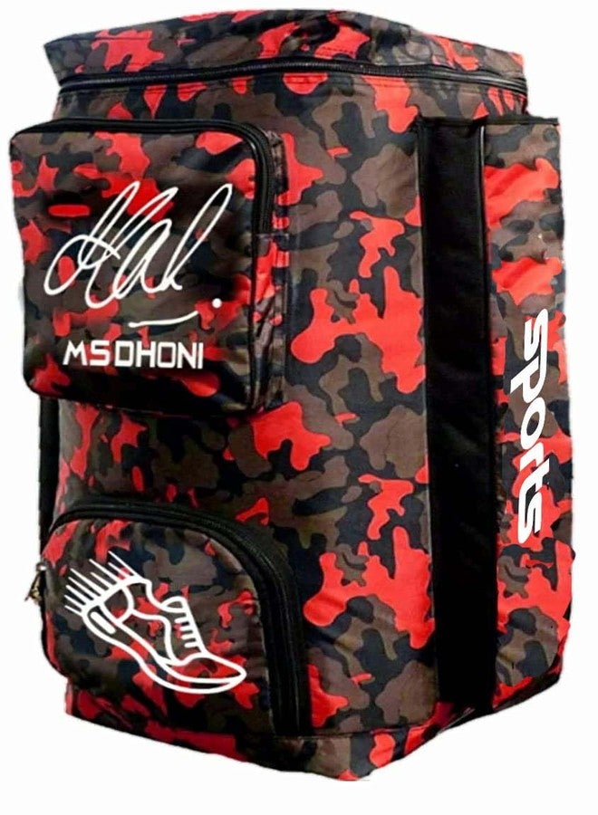 UNIQUE GALLERY MSD Cricket Kit Bag Professional Look for Cricketer (Red, Kit Bag) - Image 3