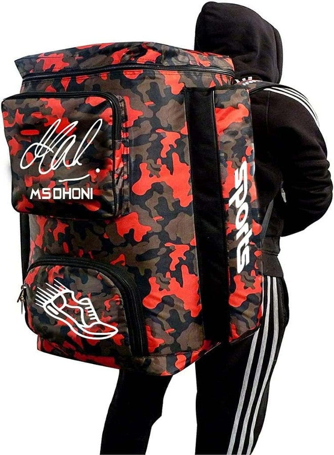 UNIQUE GALLERY MSD Cricket Kit Bag Professional Look for Cricketer (Red, Kit Bag) - Image 4