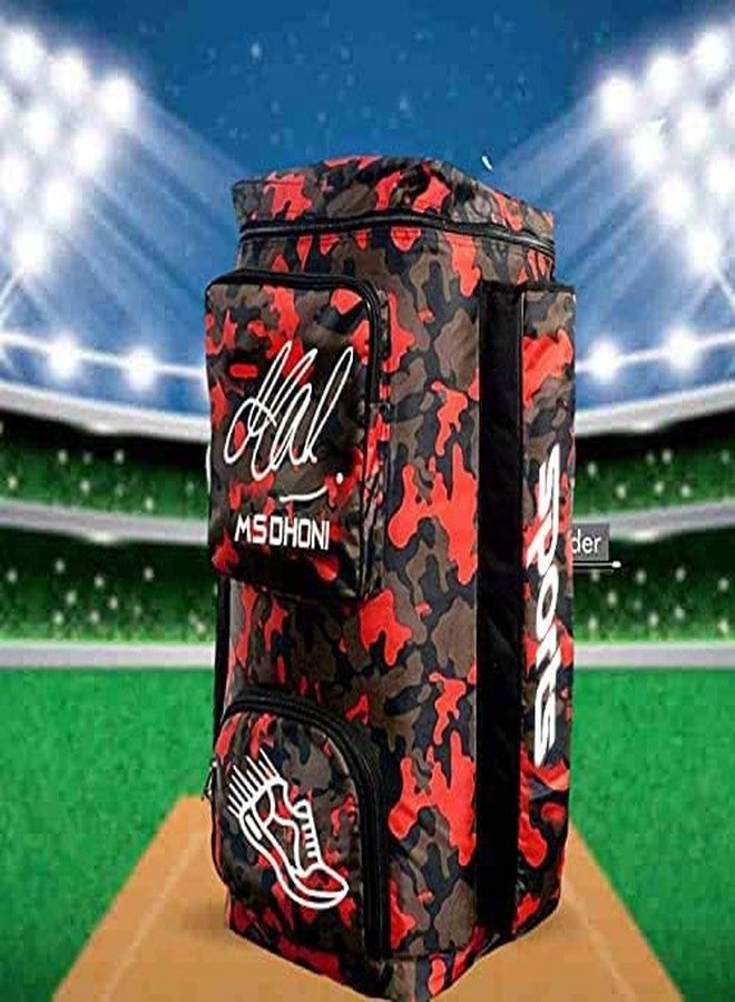 UNIQUE GALLERY MSD Cricket Kit Bag Professional Look for Cricketer (Red, Kit Bag) - Image 1