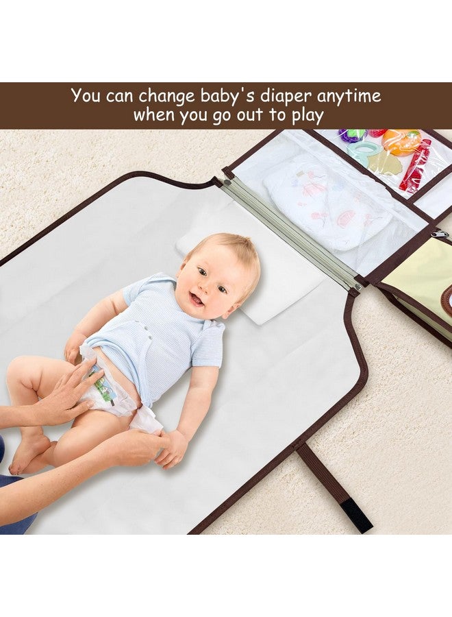 Smof Portable Diaper Changing Pad, Portable Diaper Changing Pad for Baby, Detachable Travel Changing Pad for Newborn Girl & Boy, Baby Changing Pad with Wipes Pocket, Gifts for Baby Shower - Image 3