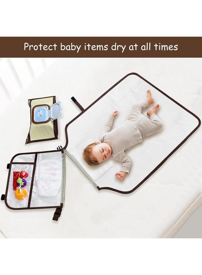 Smof Portable Diaper Changing Pad, Portable Diaper Changing Pad for Baby, Detachable Travel Changing Pad for Newborn Girl & Boy, Baby Changing Pad with Wipes Pocket, Gifts for Baby Shower - Image 4