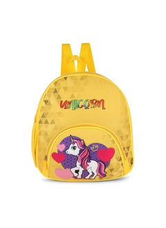 Hot Shot HOT SHOT KIDS BAG 032|UNICORN BAG|SCHOOL BAG|2TO5 YEARS|BOY & GIRL|12 Liters PRESCHOOL & NURSERY Waterproof Plush Bag, YELLOW, M, Casual  - Image 1