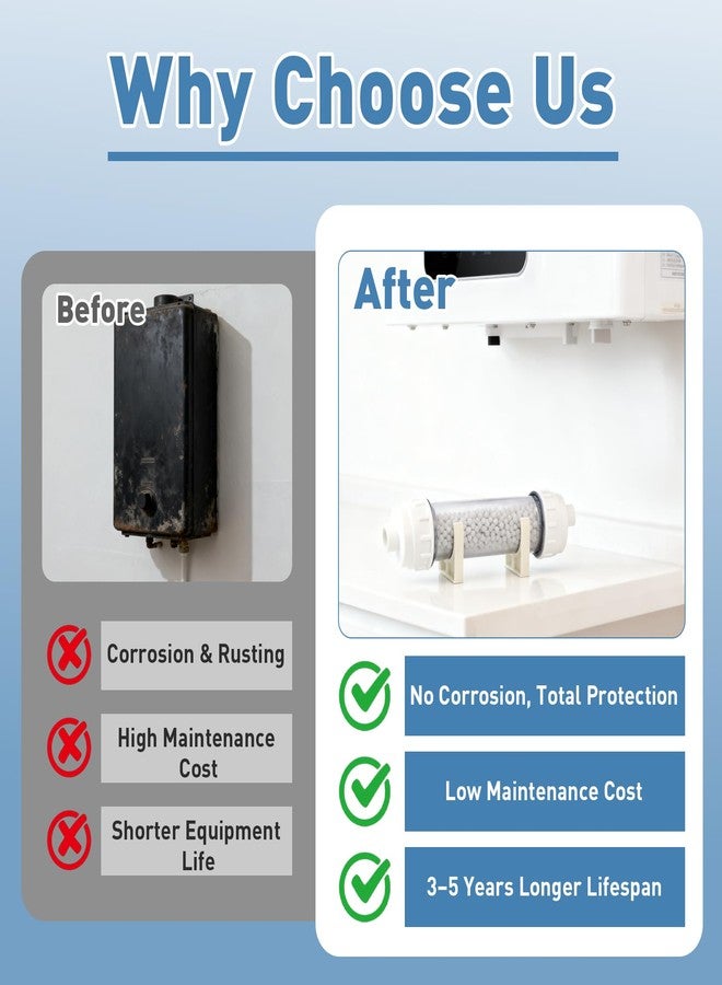 yes dre Condensate Neutralizer Kit, Compatible with Rinnai High-Efficiency Boilers & Tankless Heaters, Acidic Condensate Neutralizer with Transparent Inspection Window, Prevents Pipe Corrosion - Image 4