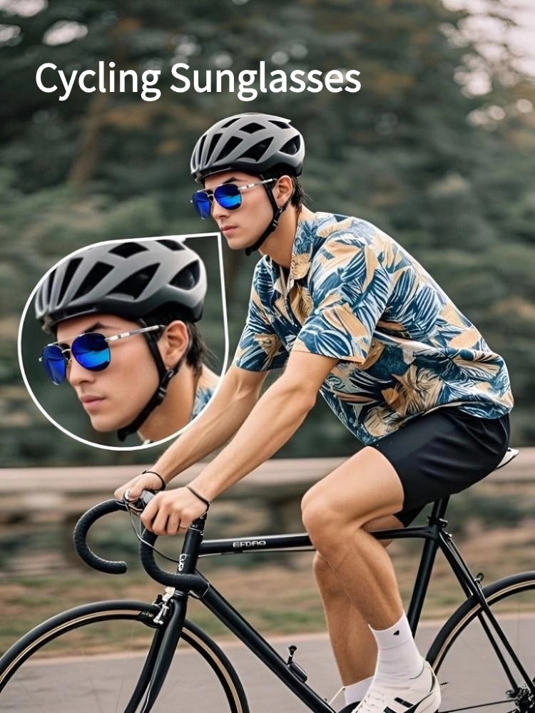 POLICE High Quality Men's Sun Polarized Glasses Metal High-end Sunglasses Gun Silver Frame with Crystal Blue Lenses - Image 3