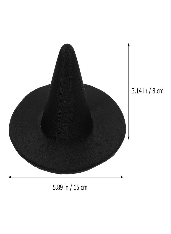 ERINGOGO 15cm Black Fabric Hat Halloween Craft Hat Doll Accessory Pet Headdress Diy Decor - Image 2