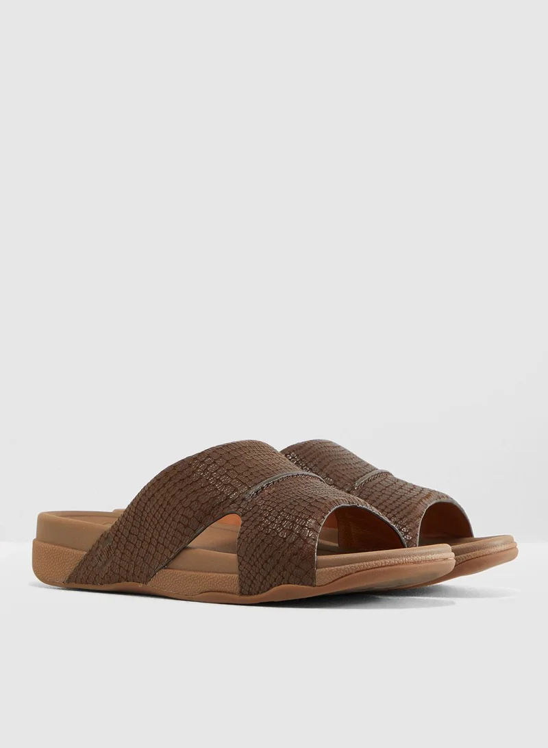 FitFlop Bando Embossed Slides