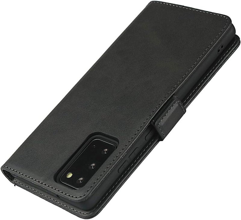 iCoverCase for Samsung Note 20 Case, PU Leather Wallet Case with Card Holder [Built-in Magnet] Shockproof Protective Flip Cover for Samsung Galaxy Note 20 - Dark Gray - Image 5