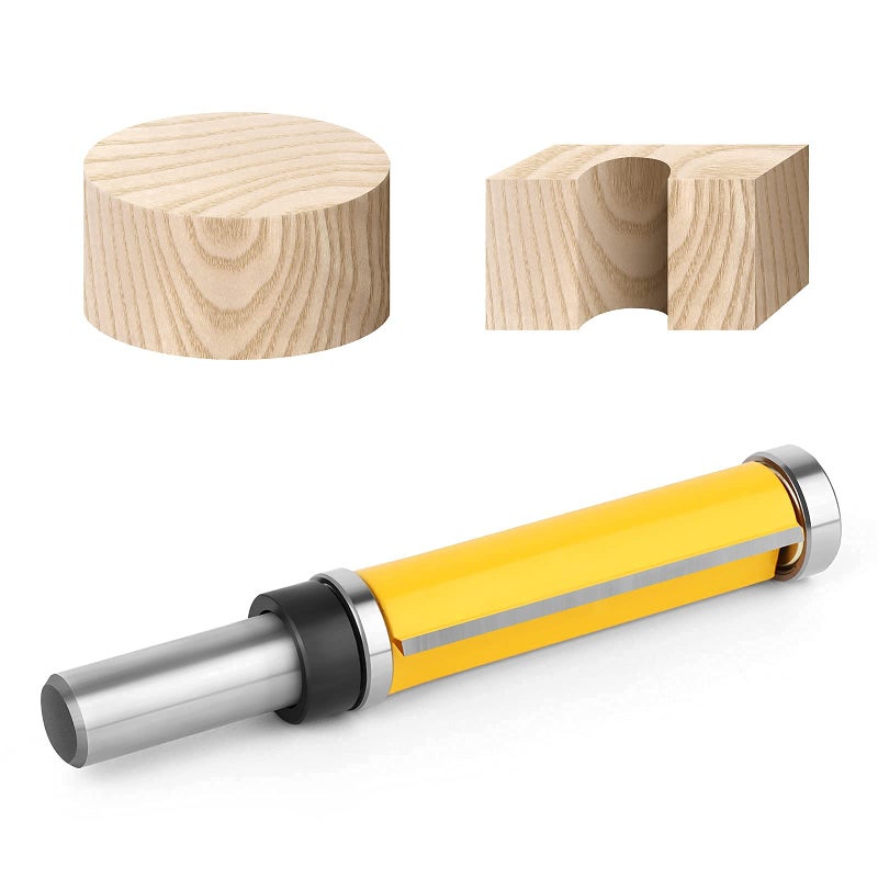 MEIGGTOOL 2-1/2 Inch Flush Trim Top and Bottom Bearing Router Bit 1/2-Inch Shank - Image 4