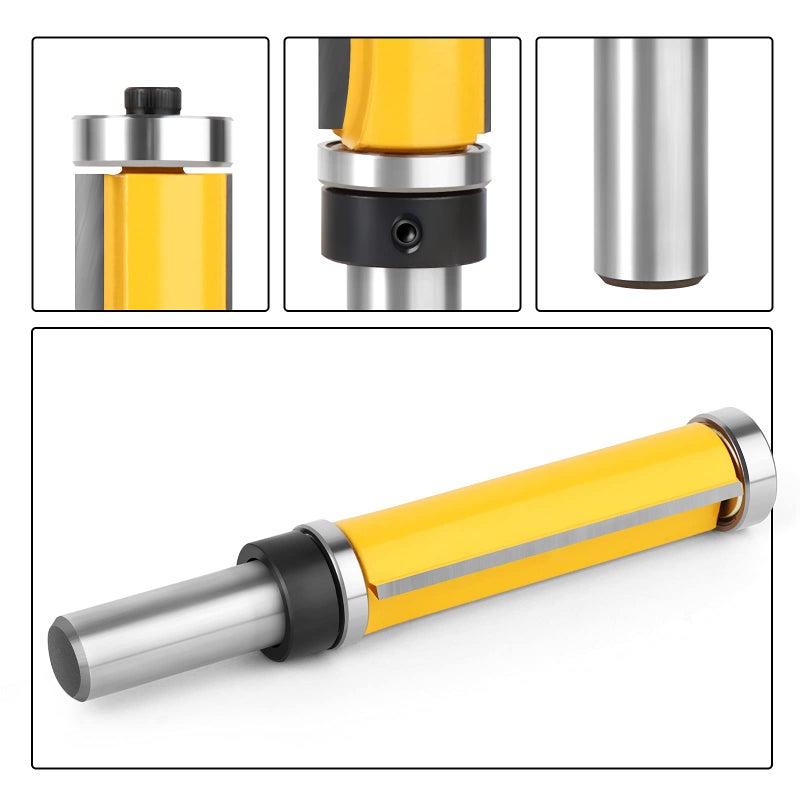MEIGGTOOL 2-1/2 Inch Flush Trim Top and Bottom Bearing Router Bit 1/2-Inch Shank - Image 5