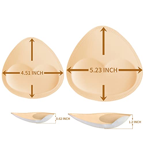 TopBine Bra Pads Inserts Women's Sports Cups Inserts Bra Replacement Inserts Bra Padding for Bikini Swimsuit - Image 2
