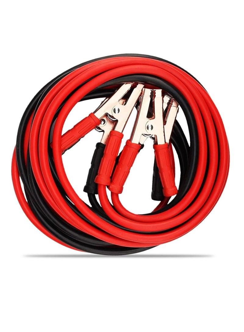 Genzy Heavy Duty Jumper Cables for Car Battery, 2.2 M / 6.5 Feet (2000 AMP) Heavy Duty Automotive Booster Cables for Jump Starting Dead or Weak Batteries, Carrying Bag Included  - Image 1