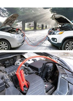 Genzy Heavy Duty Jumper Cables for Car Battery, 2.2 M / 6.5 Feet (2000 AMP) Heavy Duty Automotive Booster Cables for Jump Starting Dead or Weak Batteries, Carrying Bag Included  - Image 3
