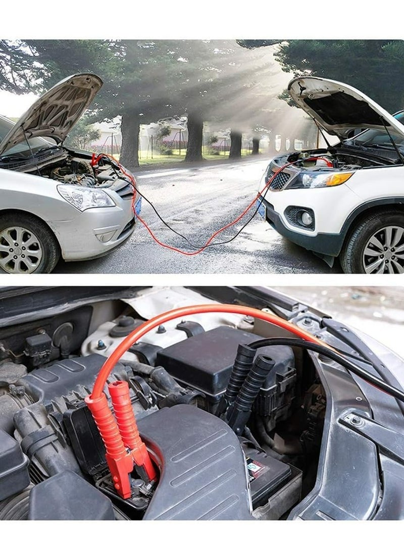 Genzy Heavy Duty Jumper Cables for Car Battery, 2.2 M / 6.5 Feet (2000 AMP) Heavy Duty Automotive Booster Cables for Jump Starting Dead or Weak Batteries, Carrying Bag Included  - Image 3