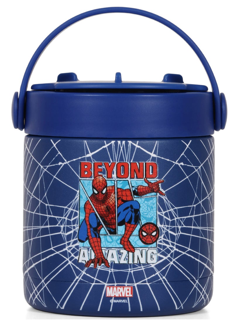 Eazy Kids Marvel Beyond Amazing Spider - Man Stainless Steel Insulated Food Jar - Blue(350Ml)  - Image 3