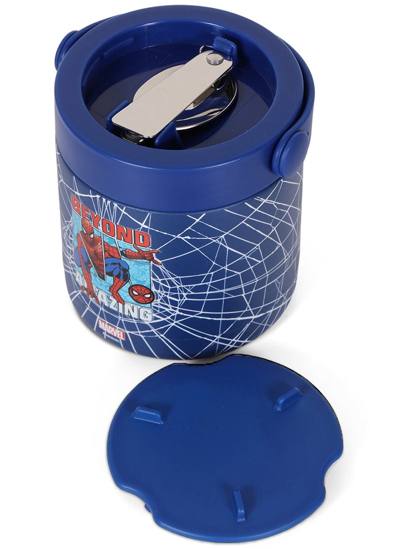 Eazy Kids Marvel Beyond Amazing Spider - Man Stainless Steel Insulated Food Jar - Blue(350Ml)  - Image 2