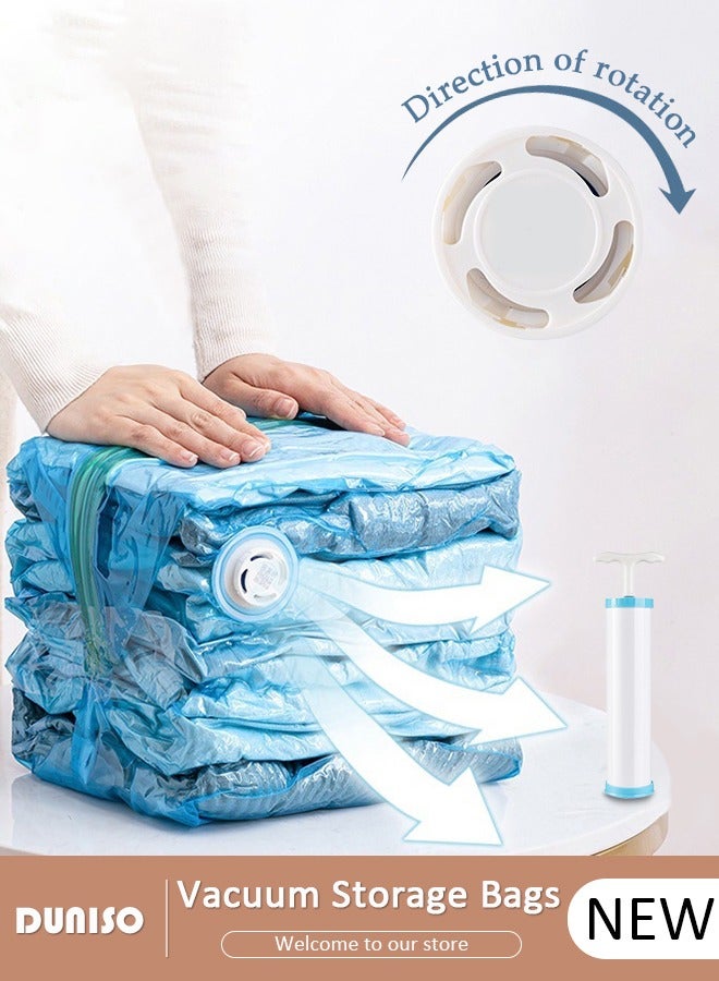 DUNISO Vacuum Storage Bags-5 Compression Bags No Pump or Pump Needed Reusable Compression Bags 80*l00*38 cm Jumbo cube Space Saver Home Packing Organizers for Packing, Clothes, Comforters, Blankets  - Image 1