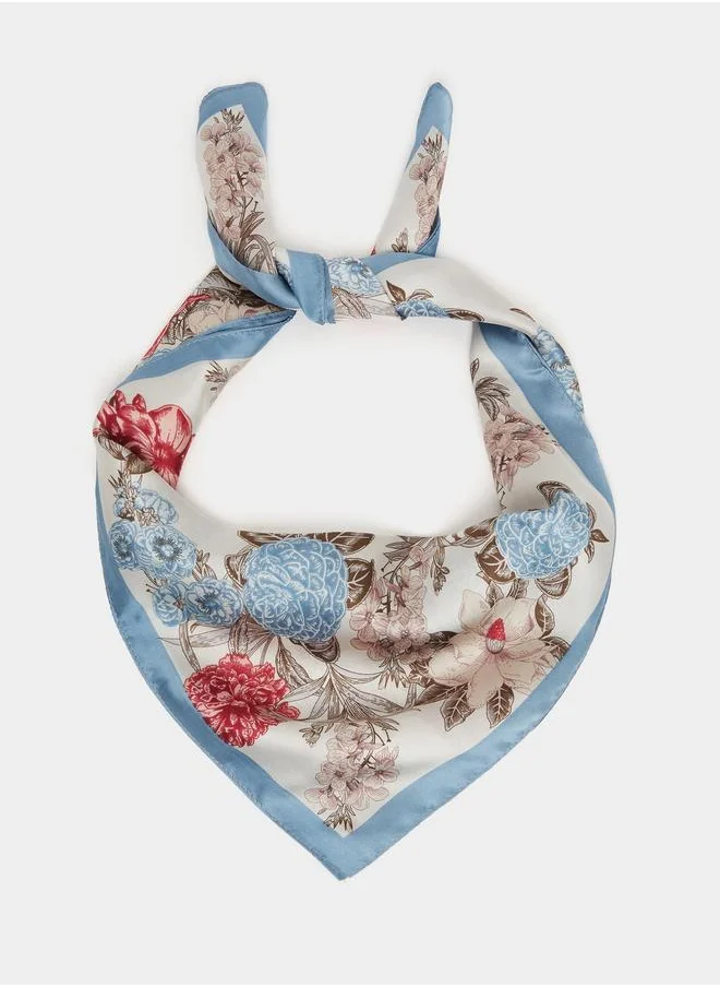 ستايلي Styli Floral Print Square Scarf