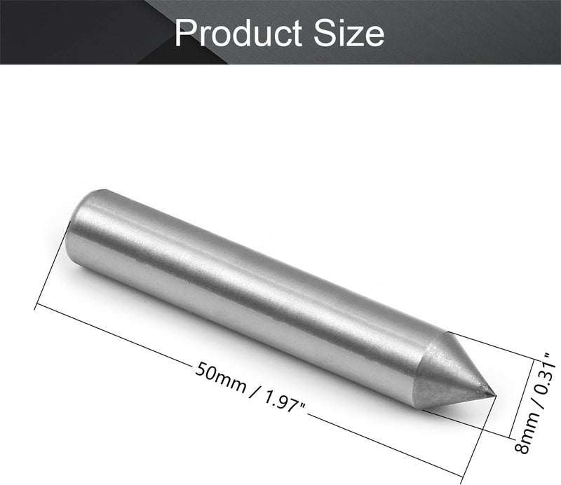 Utoolmart Diamond Grinding Wheel Dresser 8mm X 50mm Single Point Dressing Tool for Truing Deburring 1Pcs - Image 2