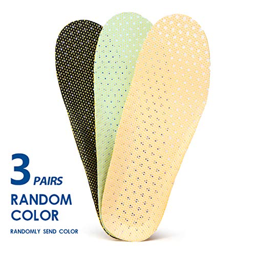 XINIFOOT 3 Pairs Comfortable Breathable Insoles - Comfort Cushioned for Running Walking Hiking, Replacement Comfort Inserts Shoes Pad for Men (US8-11) - Image 4
