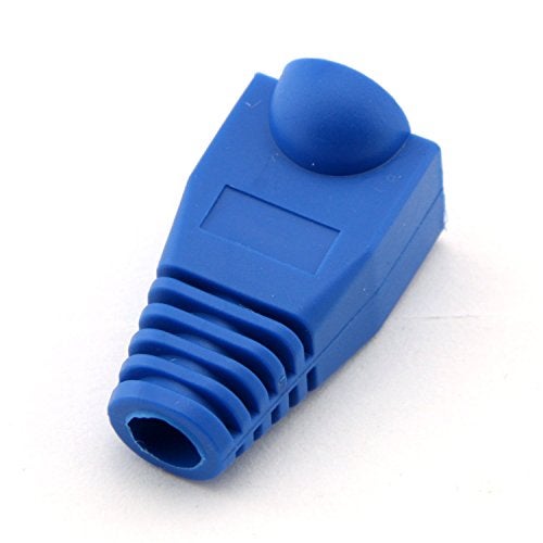 YXQ 100 Pcs Cat5E CAT6 RJ45 Ethernet Network Cable Strain Relief Boots Cable Connector Plug Cover (Blue) - Image 5