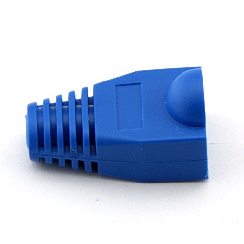 YXQ 100 Pcs Cat5E CAT6 RJ45 Ethernet Network Cable Strain Relief Boots Cable Connector Plug Cover (Blue) - Image 4