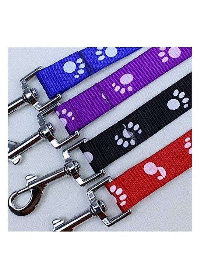 Pet 5 Mm Paw Print Nylon Puppy Harness & Leash Set For Small & Medium Dogs (Color May Vary) - Pack Of 1 - Image 2
