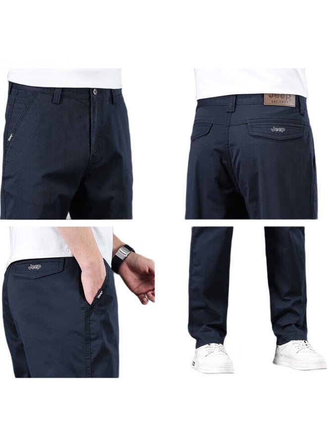 Jeep Spring And Summer New Business High-End Men'S Casual Pants, Men'S Trousers, Versatile High-End Straight-Leg Men'S Pants - Image 1