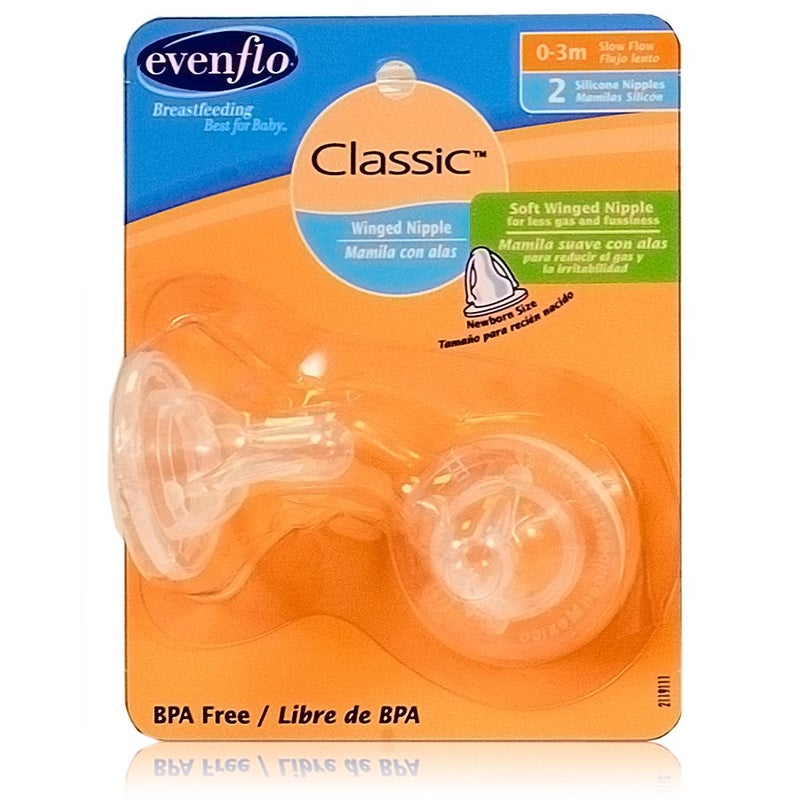 evenflo Evenflo Feeding Classic Winged Nipple Newborn