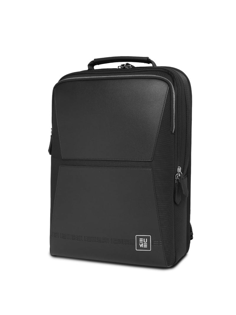 EUME Premium 15.6 in Laptop bags for Men & Women Office Use | Stylish Backpack Bag | Spacious Backpack for Travelling | 24L Omega Charcoal Black - Image 1