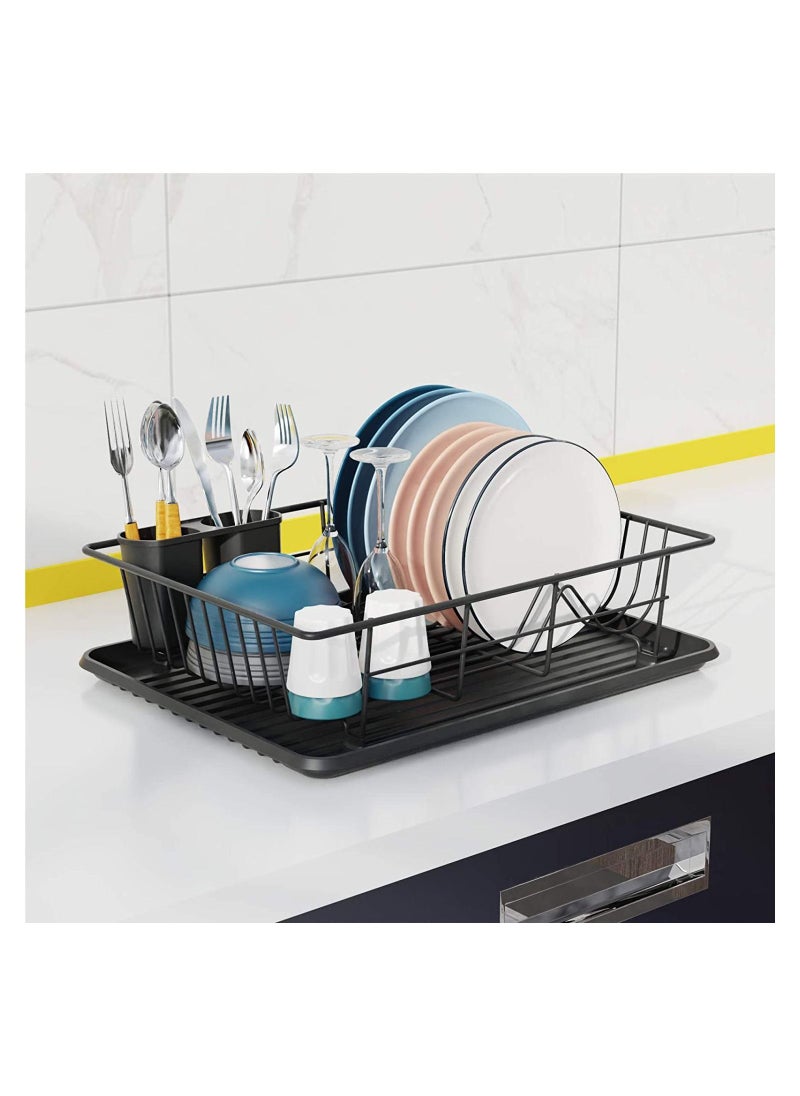 S2C - Dish Rack Dish Drying Stand Dish Drainer Plate Rack Dish Kitchen Organizer Dish Drying Rack Countertop Large Antibacterial Kitchen Utensils Dish Racks Dish Stand - Image 1